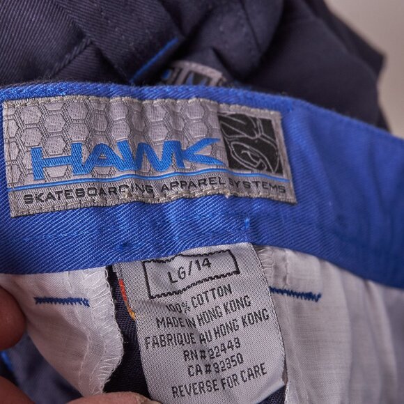 Y2K Hawk Skateboarding Apparel System Deadstock Blue Cargo Pants - Picture 5 of 12